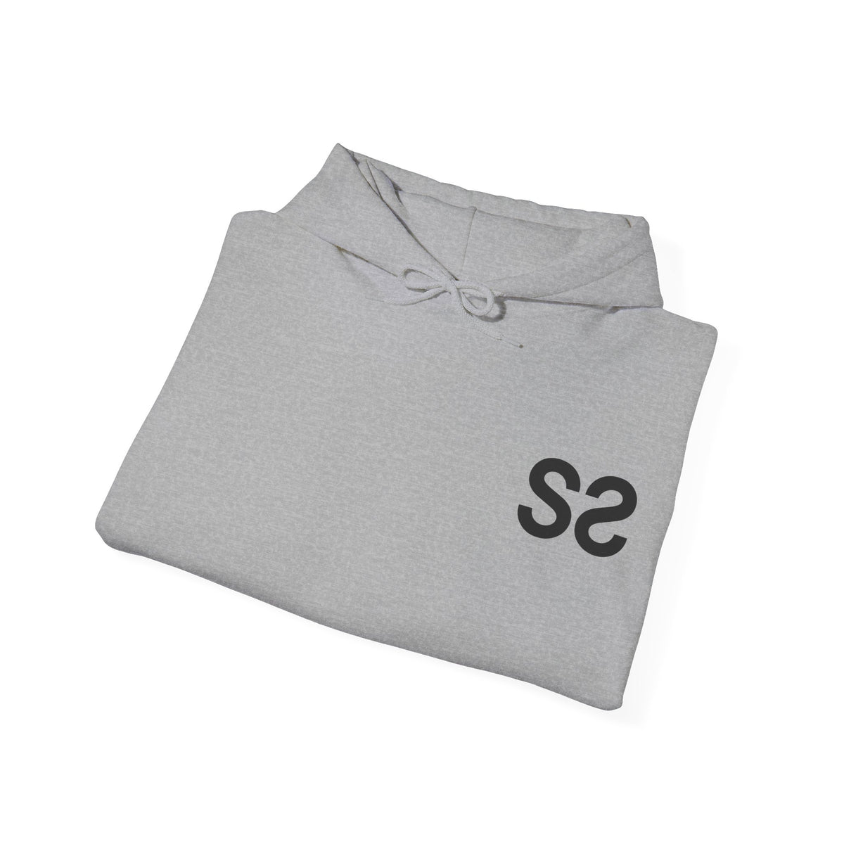Gris chiné – Sweat à capuche unisexe Palestine, plié