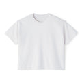 Blanc – T-shirt boxy pour femme Gaza, vue de face