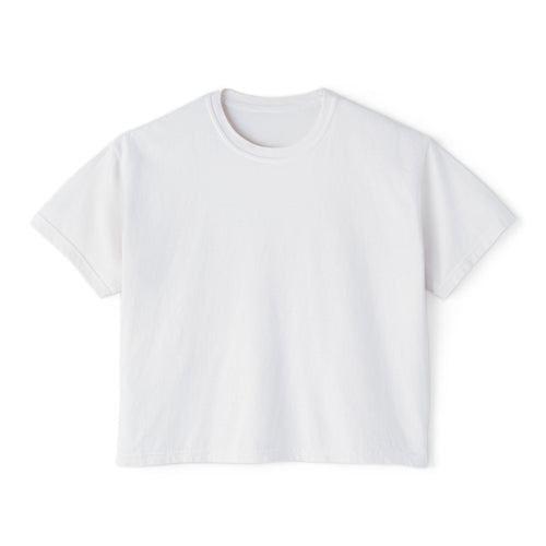 Blanc – T-shirt boxy pour femme Palestine, vue de face