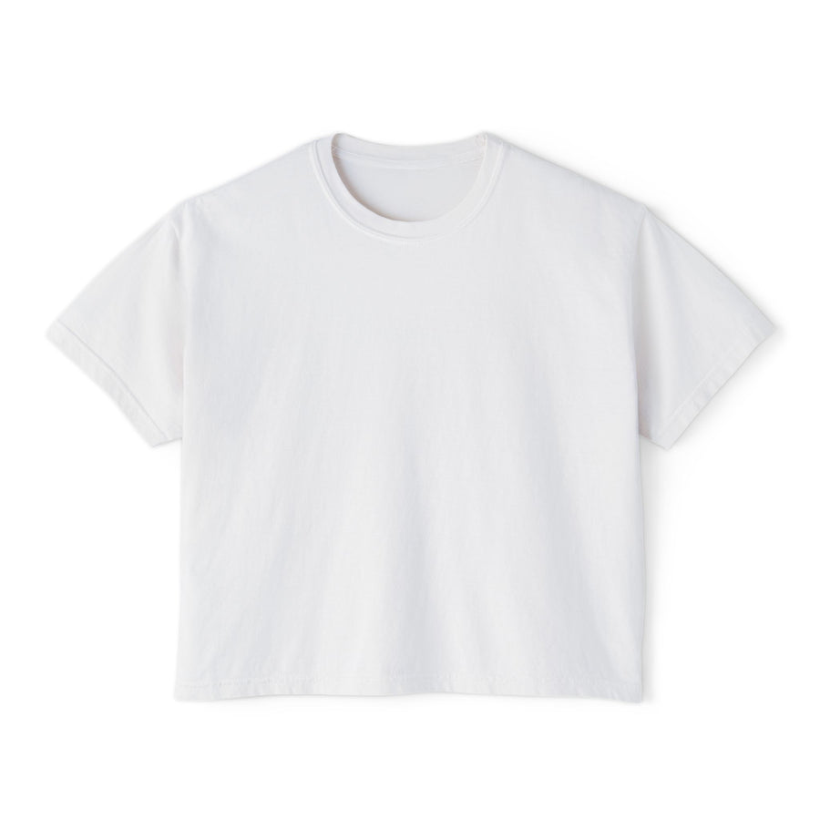 Blanc – T-shirt boxy pour femme Palestine, vue de face