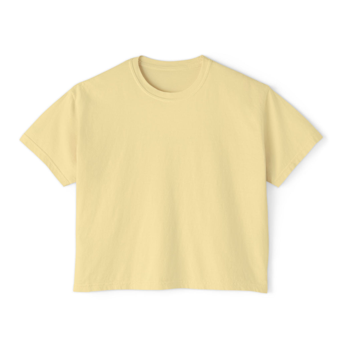 Jaune – T-shirt boxy pour femme Gaza, vue de face