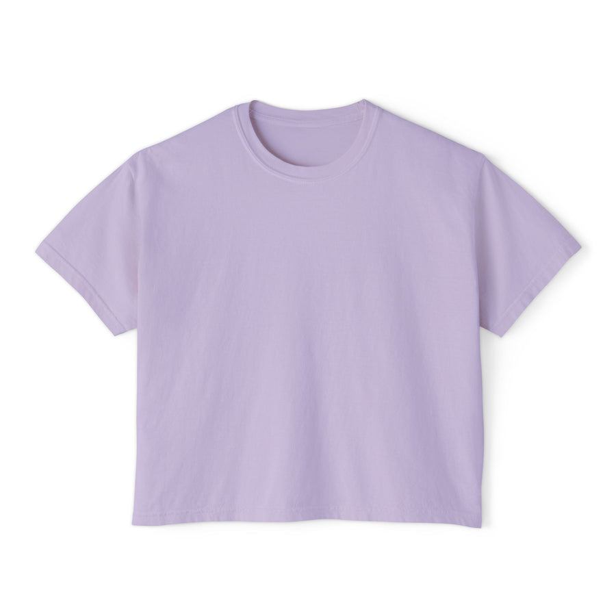 Lilas – T-shirt boxy pour femme Palestine, vue de face